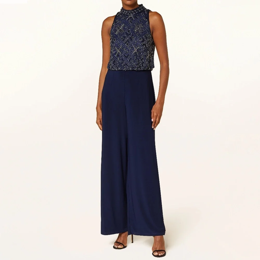 Adrianna Papell - Beaded Blouson Jumpsuit‎